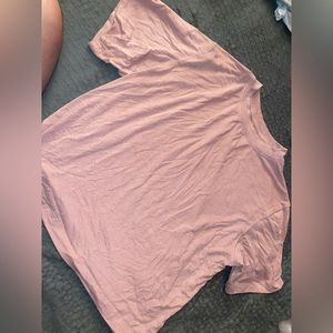 Pink cropped tee